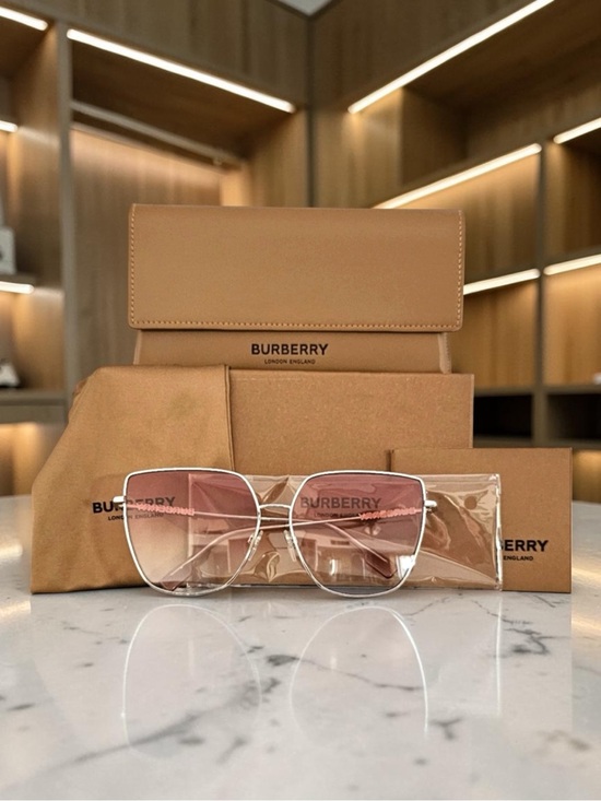 Burberry Accessories - Burberry ALEXIS BE 3143 Silver/Pink Graded Shaded (1005/8D) Sunglasses
